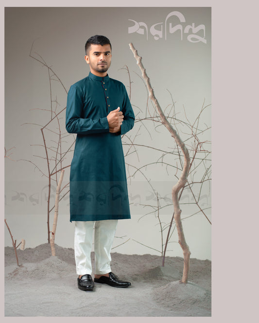 Teal Blue Panjabi